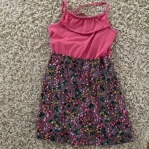 Hanna Anderson dress, pink size 120 (6-7)